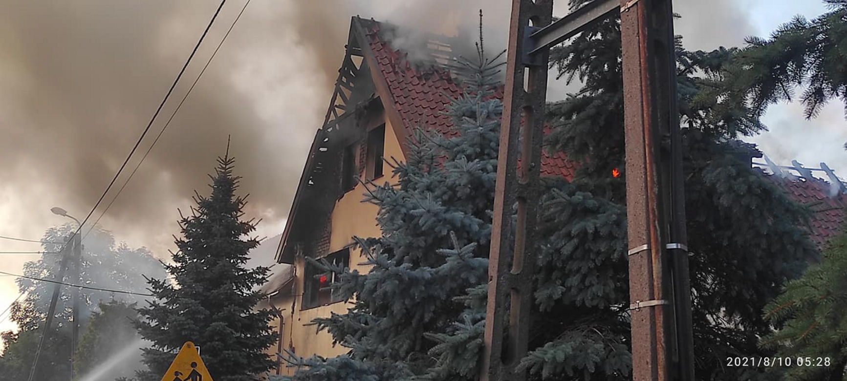 Tragiczny pożar plebanii w Nowym Stawie
