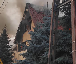 Tragiczny pożar plebanii w Nowym Stawie