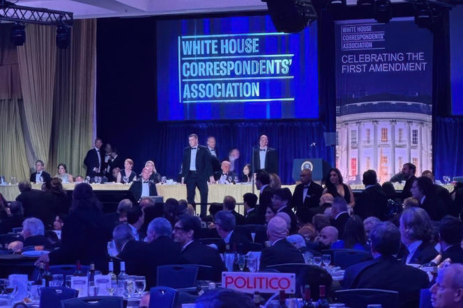 Strzały na kolacji z udziałem Donalda Trumpa