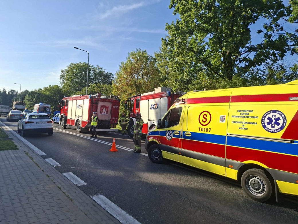 Wypadek na Kieleckiej w Starachowicach