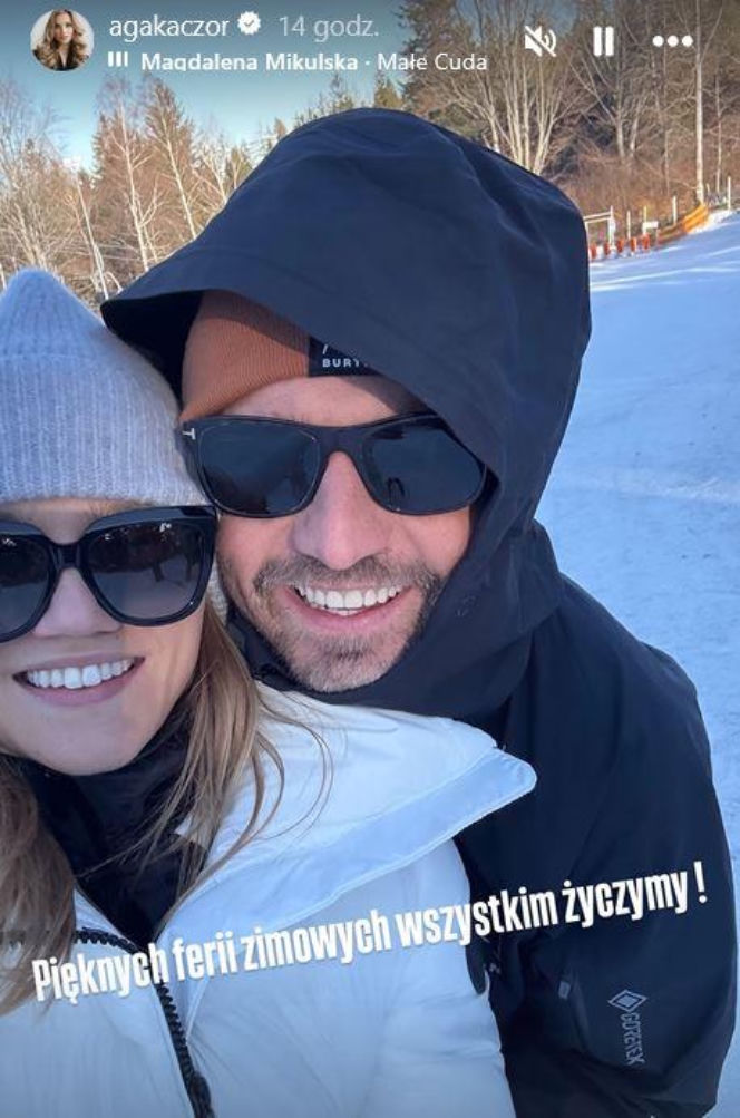 Agnieszka Kaczorowska i Marcin Rogacewicz