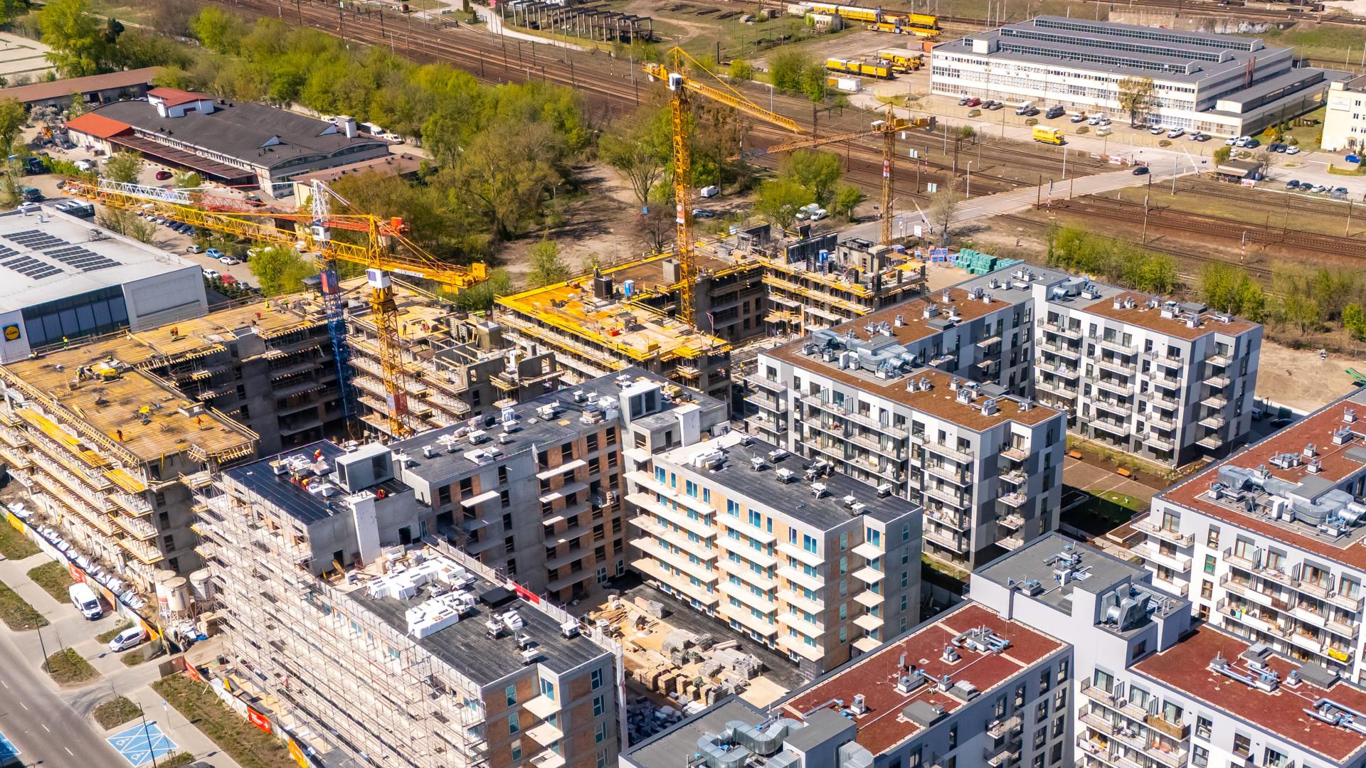 Nowe osiedla na Kamionku w Warszawie