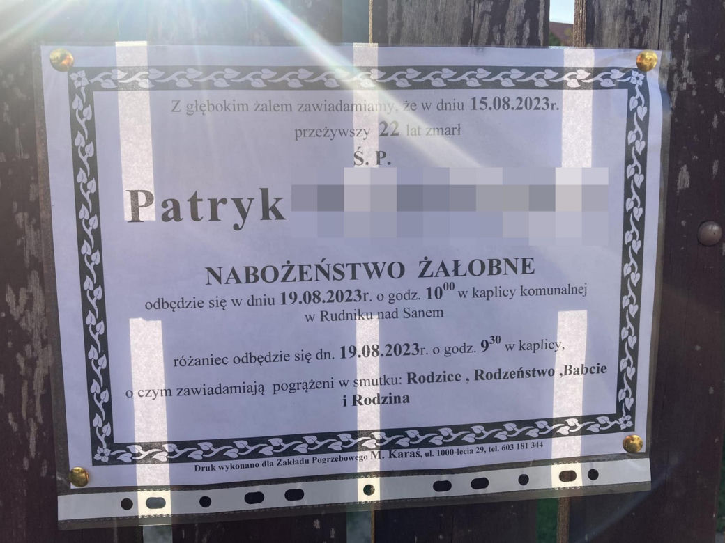 22-letni Patryk utonął w Nisku
