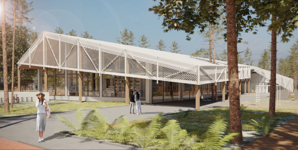 Wyniki konkursu na projekt biblioteki i przedszkola w Józefowie