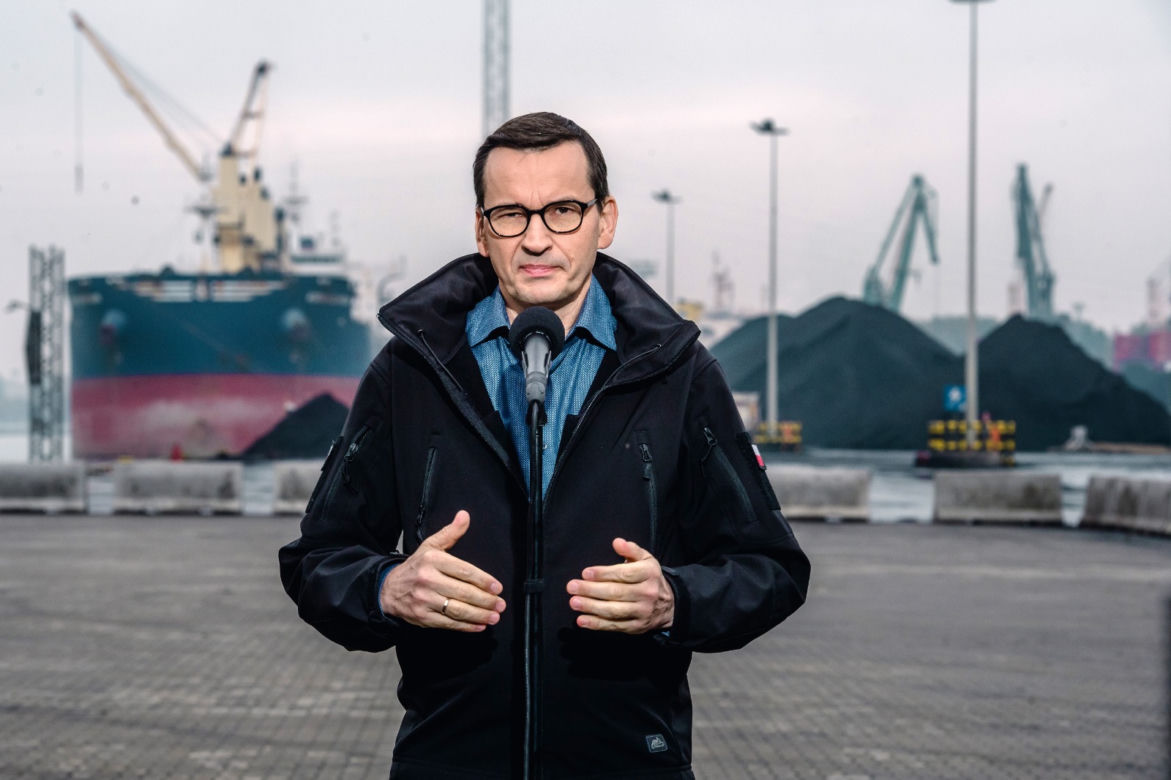 Premier w Gdańsku. Morawiecki sprawdził węgiel