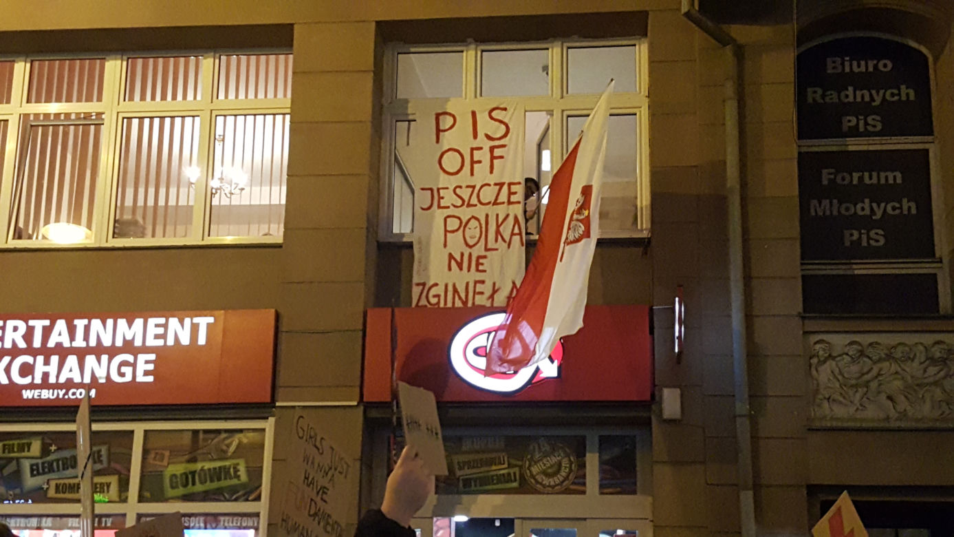 Protest w centrum Bydgoszczy
