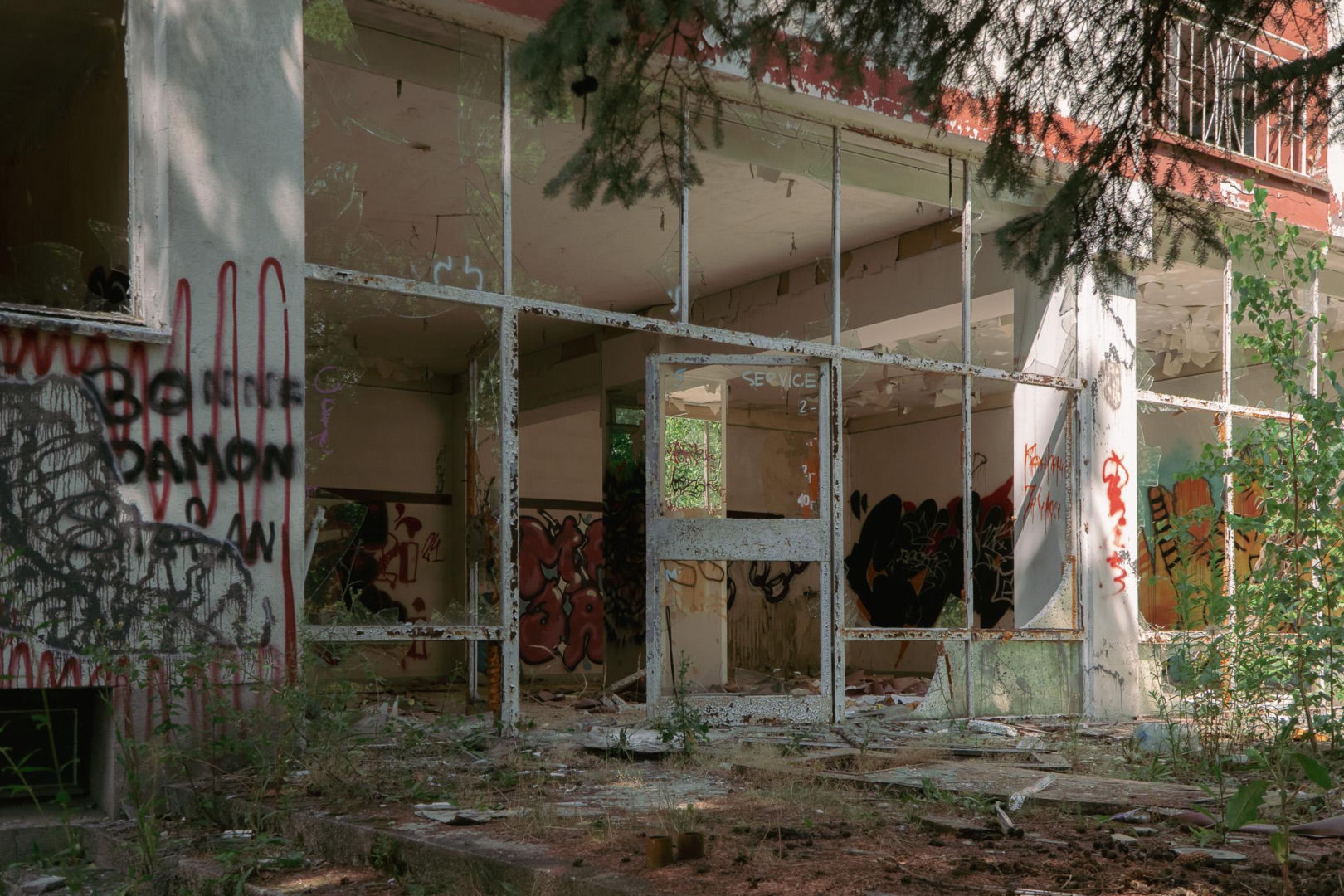 Ośrodek w Kiekrzu przed rozbiórką