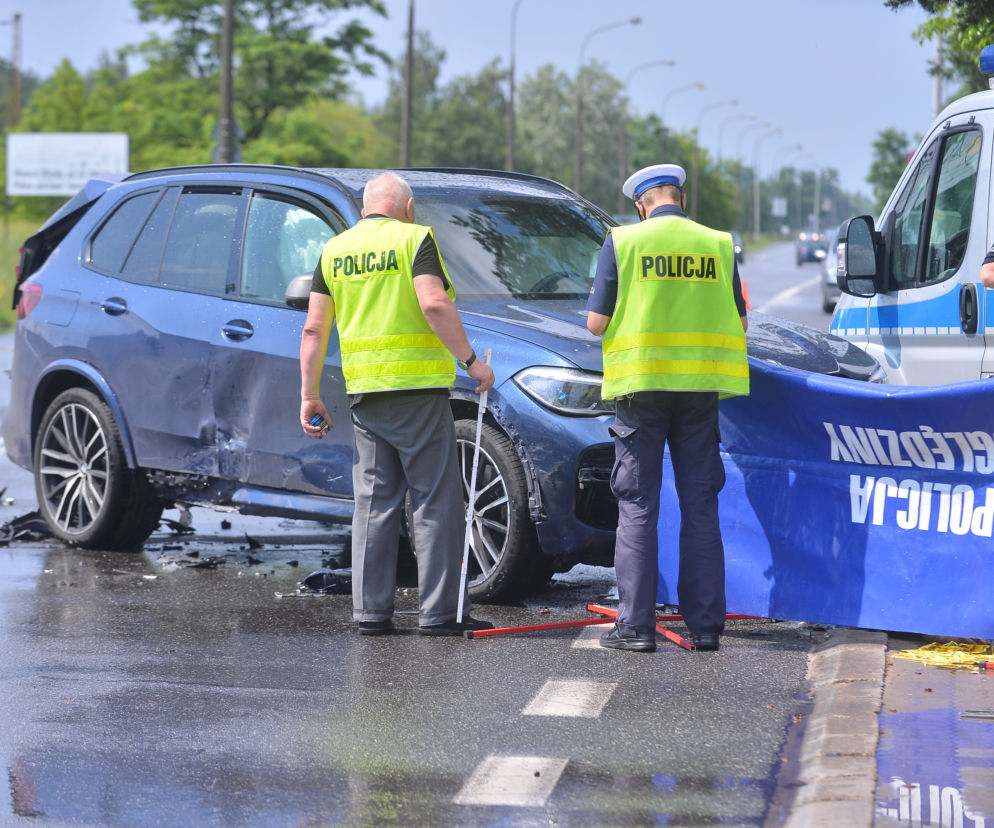 Śmiertelny wypadek z udziałem motocyklisty w Radości
