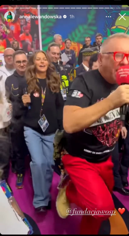 Anna Lewandowska na finale WOŚP 2023