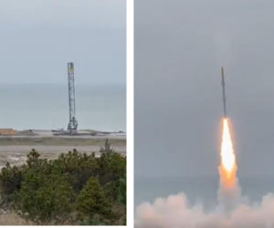 Udany start rakiety suborbitalnej z poligonu w Ustce. Wiceminister pokazuje nagranie 