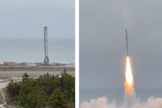 Udany start rakiety suborbitalnej z poligonu w Ustce. Wiceminister pokazuje nagranie 