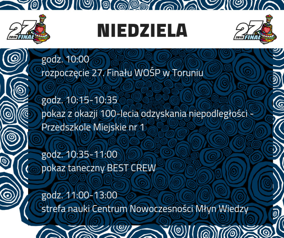 WOŚP 2019 w Toruniu: koncerty, wydarzenia, licytacje i Światełko do Nieba