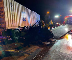 Makabryczny wypadek w Makowcu. Kierowca BMW zginął na miejscu