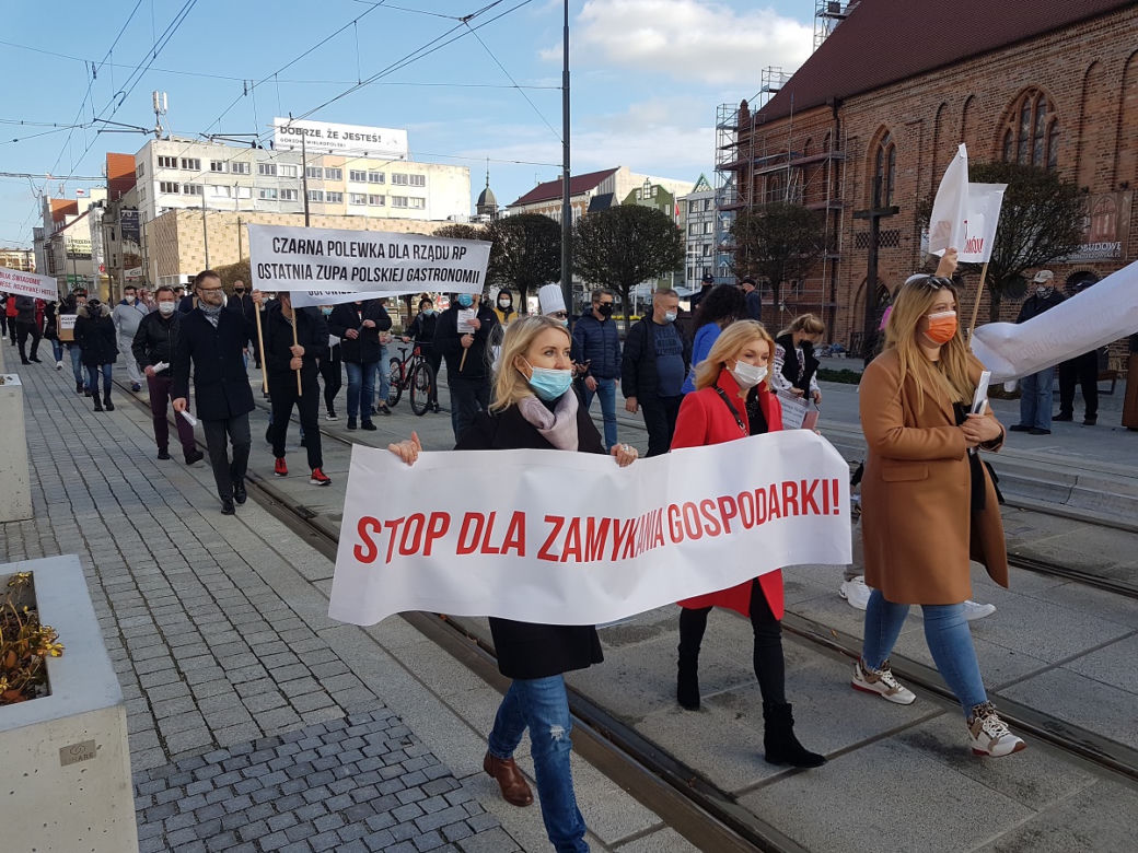 Zobaczcie jak przebiegał protest. 