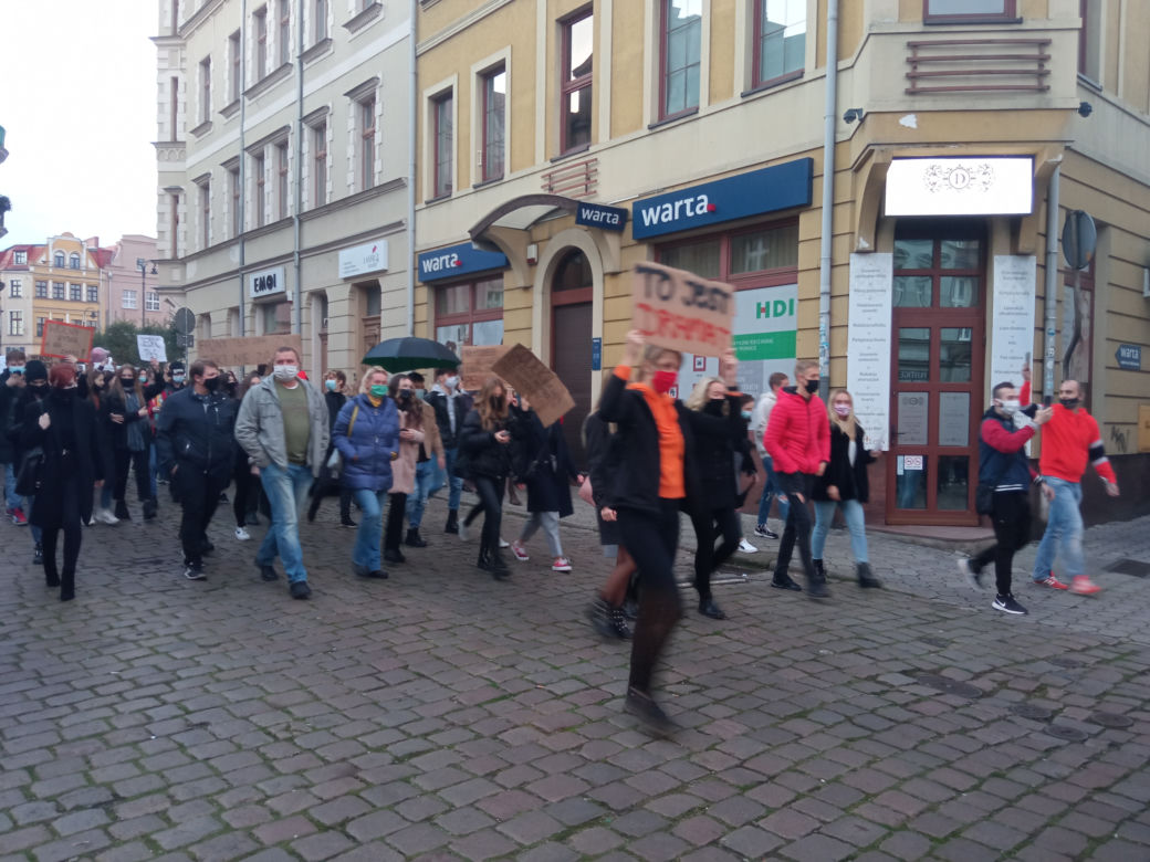 Protest w Grudziądzu