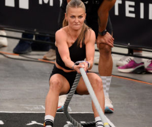 Anna Lewandowska z przystojnym Latynosem na zawodach Hyrox