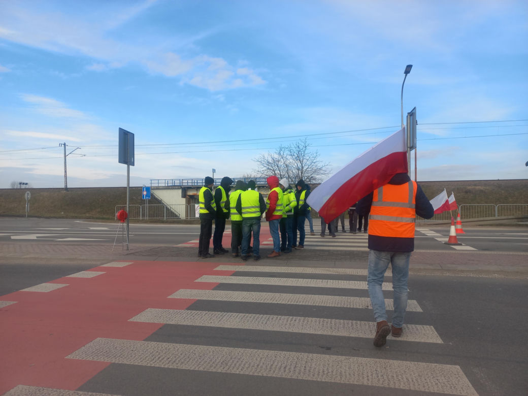Protest rolników w Medyce