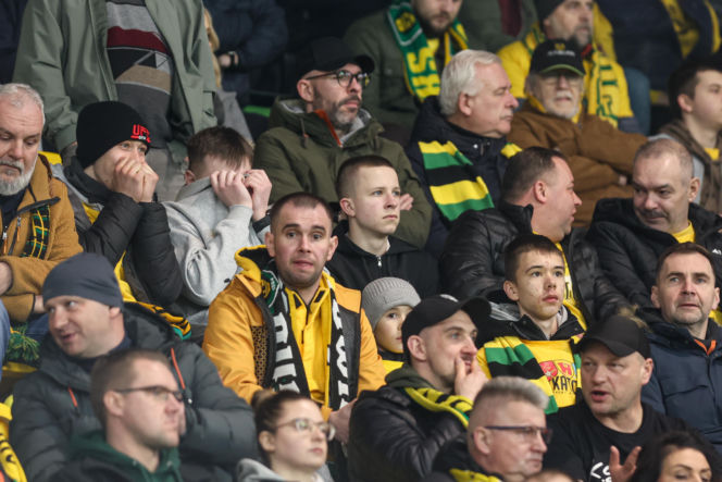 GKS Katowice - Górnik Zabrze: Zdjęcia kibiców z Derbów Śląska w ramach 23. kolejki PKO BP Ekstraklasy