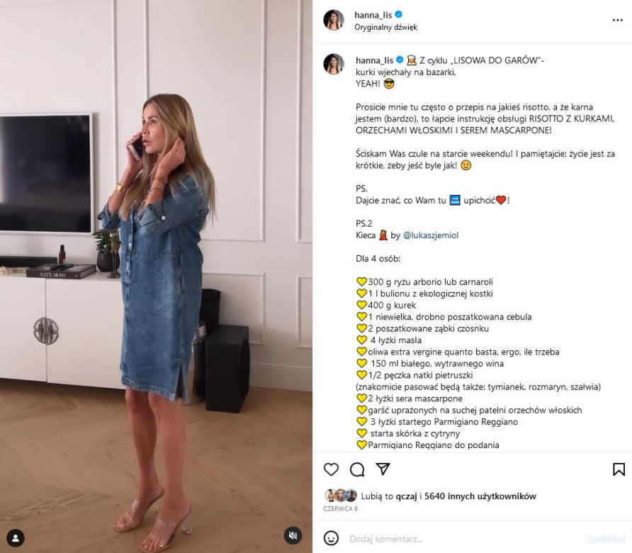 Tak mieszka Hanna Lis