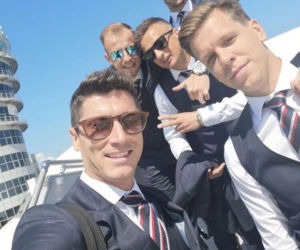 Robert Lewandowski, Kamil Grosicki, Sławomir Peszko, Grzegorz Lrychowiak i Wojciech Szczęsny
