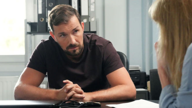 Barwy szczęścia odc. 3312. Marcin Kodur (Oskar Stoczyński), Agnieszka (Katarzyna Tlałka)