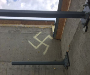 Obrzydliwy rysunek na Gocławiu