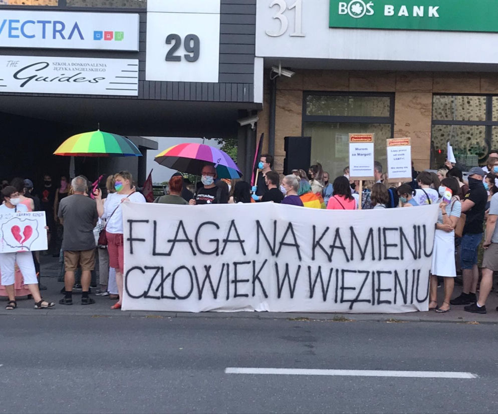 Protest przed biurem Zbigniewa Ziobry w Kielcach