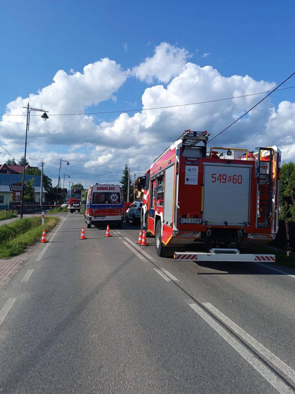 Auto wypadło z drogi w Białce Tatrzańskiej