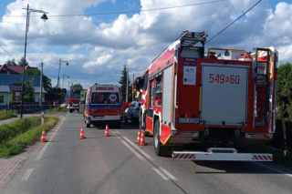 Auto wypadło z drogi w Białce Tatrzańskiej