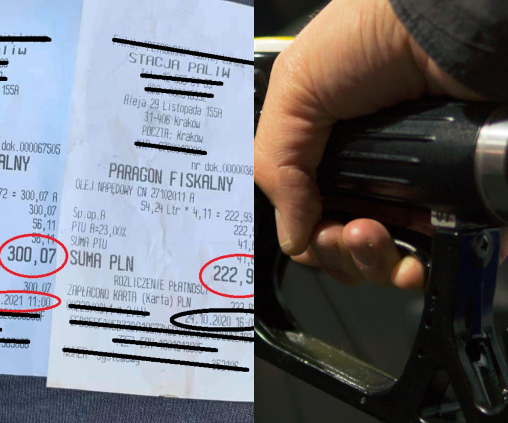 Zatankował na tej samej stacji benzynowej teraz i rok temu. Pokazał paragon! To więcej niż szok. Co za drożyzna!