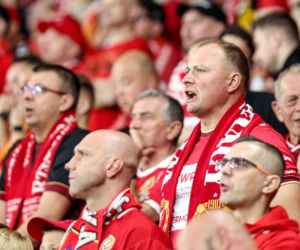 Widzew Łódź - Lech Poznań: Zdjęcia kibiców z meczu 6. kolejki PKO BP Ekstraklasy
