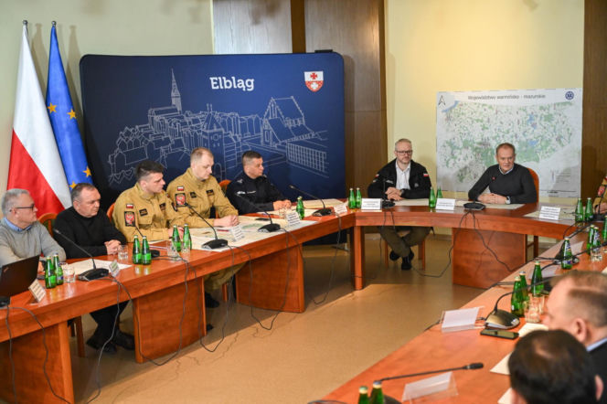 Atak zimy w Elblągu