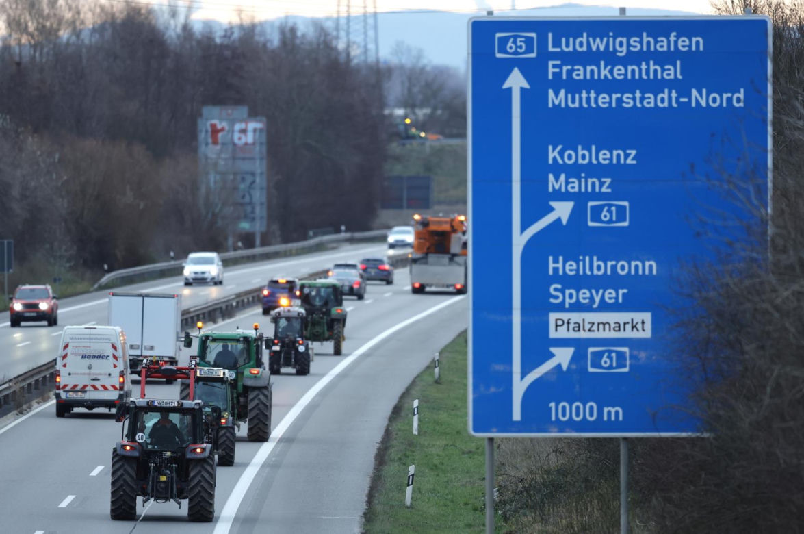 Strajk rolników w Niemczech
