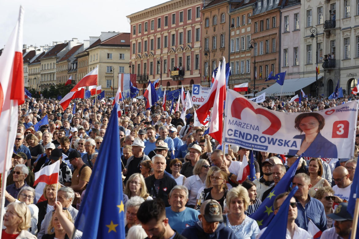 Wiec Donalda Tuska w Warszawie