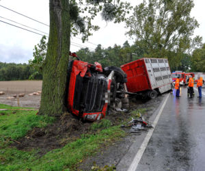 ŚMIERĆ POD TIR-EM PRZEWĄŻĄCYM ŚWINIE.