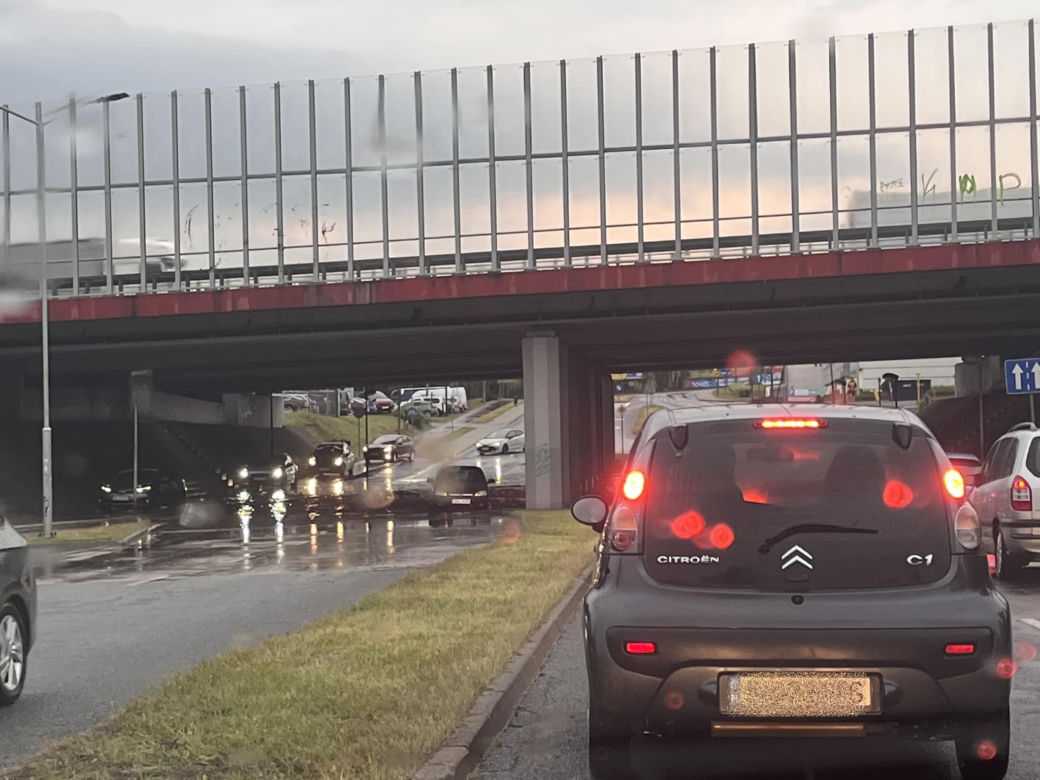 Zalana IKEA w Katowicach i wiadukty na Śląsku