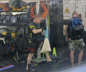 Bartosz Żukowski na siłowni