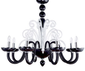 Żyrandol Venice Mist Black
