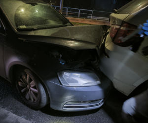 Stłuczka na wiadukcie