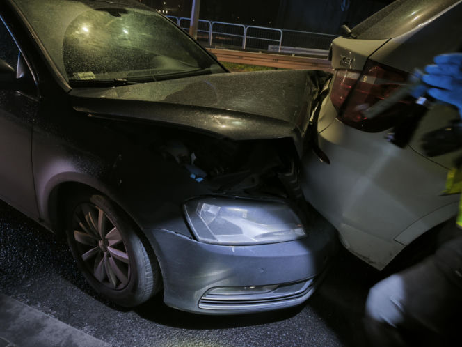 Stłuczka na wiadukcie