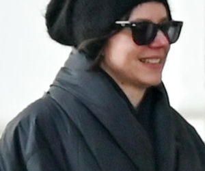 Marek Kondrat z żoną Antoniną Turnau i córką Heleną w Warszawie