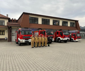 Hołd dla druha z OSP Trąbki