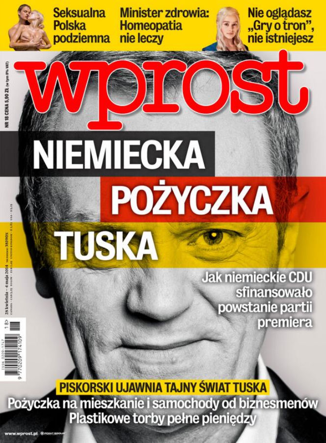 Wprost, niemieckie pieniądze Tuska