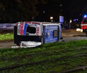Szczecin: Wypadek karetki pogotowia.