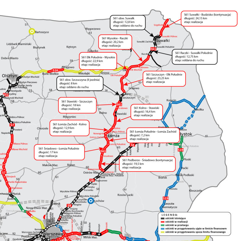 Via Baltica. Zobacz jak powstaje droga ekspresowa S61 [ZDJĘCIA]