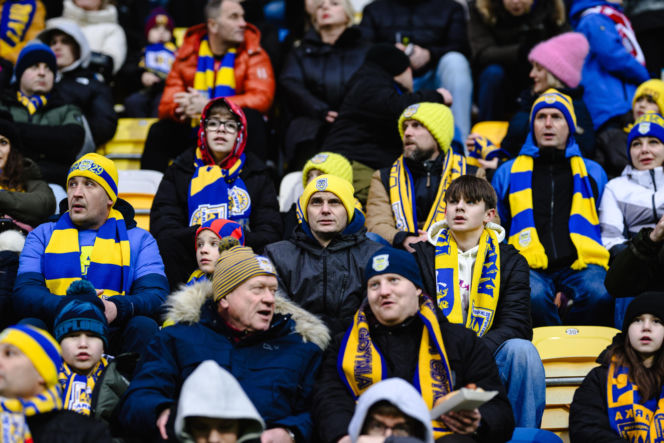 Arka Gdynia - Raków Częstochowa, zdjęcia kibiców i piłkarzy z meczu 17. kolejki PKO BP Ekstraklasy