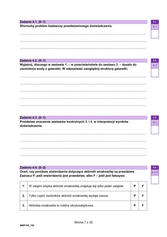 Matura 2025 - biologia
