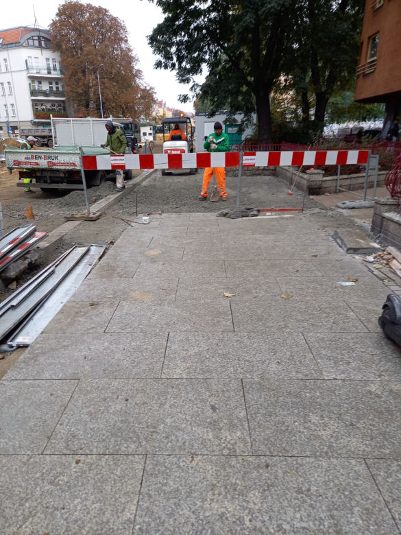 Przebudowa ulic na Turzynie - październik 2021