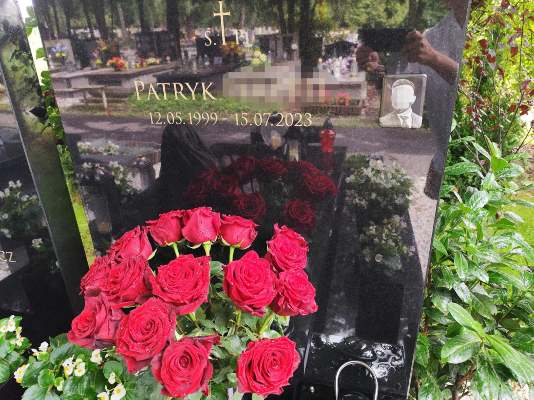 Rocznica wypadku przy moście Dębnickim. Grób Patryka P.