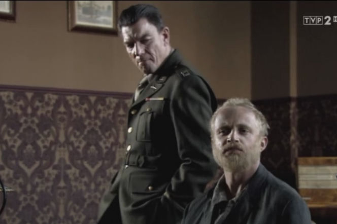 Czas honoru 6 odc. 67. Meyers (Mirosław Zbrojewicz), Lars Rainer (Piotr Adamczyk)